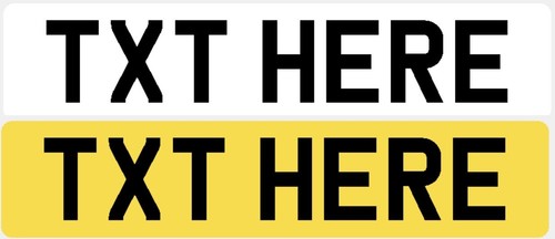 Premium show plates pair - premium,