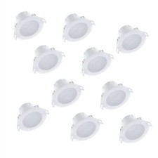 Set of 10 White IP44 Bathroom