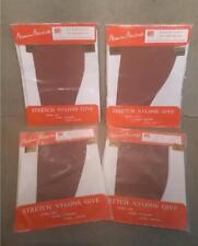 4 Norman Hartnell Stretch Nylon Stockings Size 9.5-10 New Old Stock Vintage