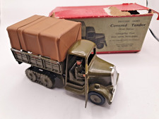 Vintage Britains No 1433 Army Covered Tender Caterpillar Lorry Boxed with Driver