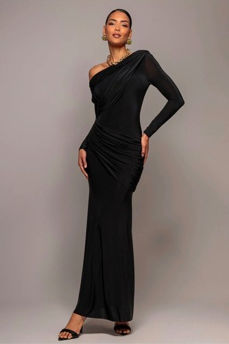 Off shoulder gathered - off, panel
