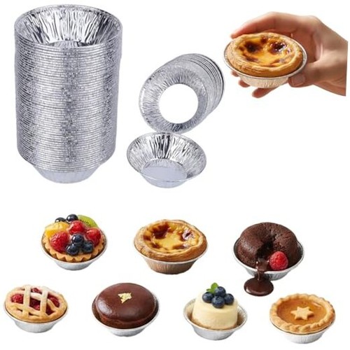 100pcs silver mini pie tins - 100pcs,