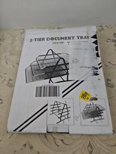 Zuvo Mesh Desk Organiser 3 Tier Letter Tray Organizer Office Desktop Document Pa