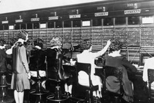 Operators at the switchboard