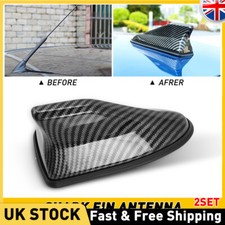 2x Car Shark Fiber Carbon Fin