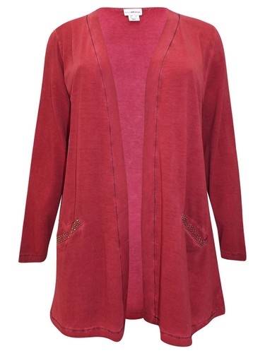 Mia moda cardigan jacket plus - moda,