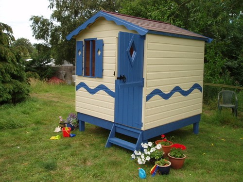 Seaside beach hut - beach, /