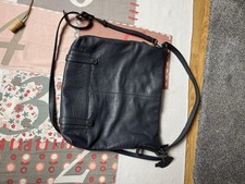 White Stuff leather crossbody/shoulder bag Navy Blue leather