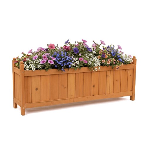 Wooden garden planter - wooden,