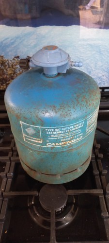 Empty camping gaz 907 gas - camping,