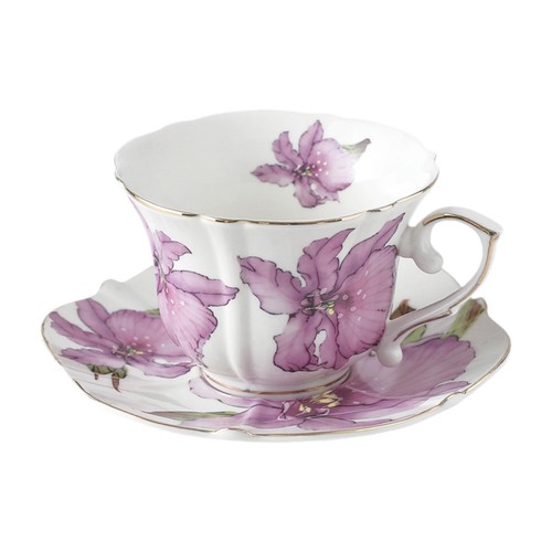Porcelain cup and saucer - porcelain,