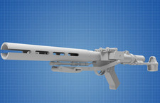 E-11D Carabine Death Trooper Blaster 1:1 Scale 3D Replica Prop Star Wars Cosplay