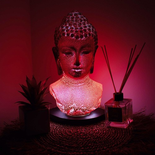 Buddha bust lamp molton lava - bust,