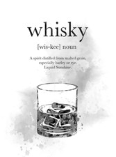 ART PRINT Whisky Definition, Whisky Definition Wall Art Gift, Christmas Gift