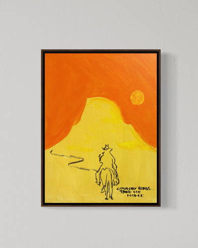 Original country roads - original, 12x16
