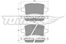 Brake pads Rear Axle TX 17-88