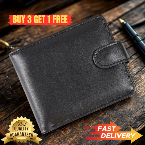 Mens rfid blocking genuine - rfid,
