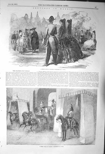 Original old antique print - original,