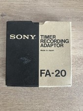 Sony FA-20 Timer Recording