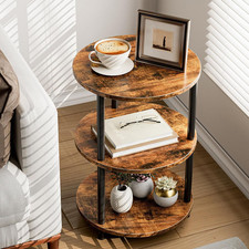 Small round End Table - 3 Tier