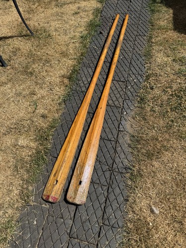 Wooden oars 180cm vintage - wooden,