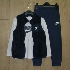 Nike Boys Navy White Crew