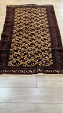 Handmade Rug 185x120 Cm, Brown Colour Torkaman Rugs, Oreiental Rugs