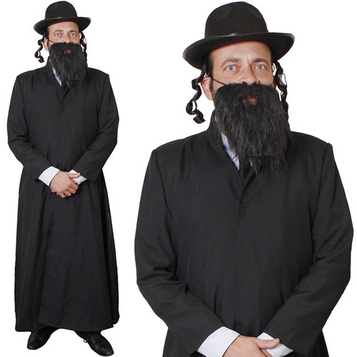 Mens rabbi costume - costume, coat