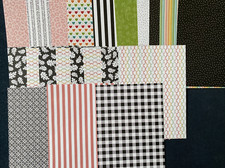 21 sheets Stampin Up Designer Series Paper DSP Pattern Party Host 5" x 7"