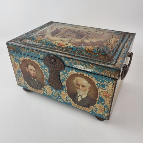 Antique biscuit tin - biscuit?,