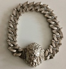 925 Silver Chunky Lions Head
