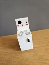 Vintage Cream Painted Wooden Dolls House Cooker/Oven Stove 8.7cmx3.4cmx3.5cm VGC