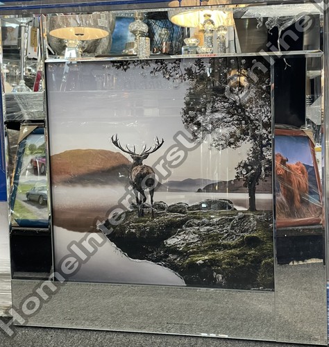 Stag the river - stag, art
