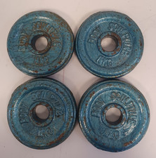 Vintage Body Sculpture Weight Plates 4 X 1.25KG - Used - Fair Condition B94 W152