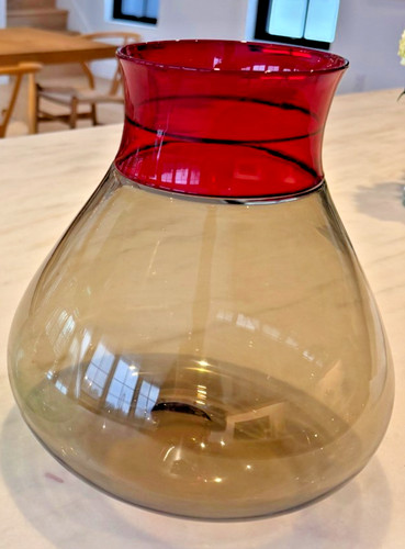 Venini glass colletto vase - venini,