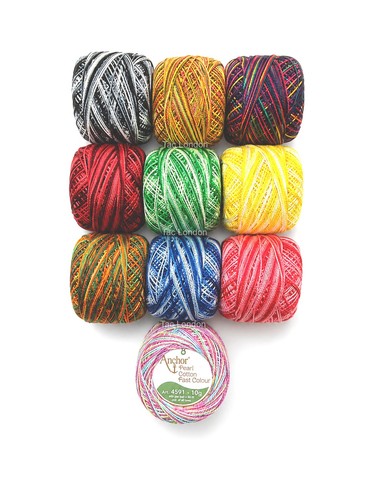 Variegated anchor pearl - 10,