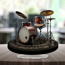 2D Drum Set Decoration Acrylic