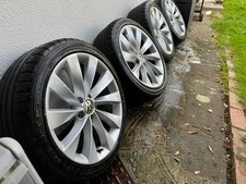 235/40R18 slightly used, winter M+S - VW TURBINE ALLOY WHEEL