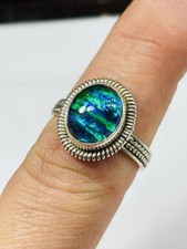 TJC silver ring UK size P with