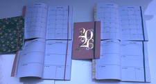 2026 NEW A5 Diary MONTHLY PLANNER to VIEW & Week To View Full Year CaseBound GR