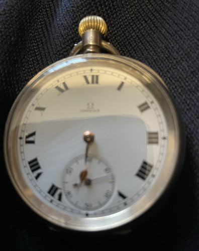 Omega wwi era silver pocket - wwi,