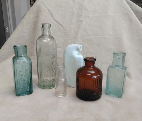Vintage antique glass bottle - vintage,