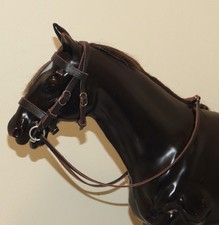 Brown leather handmade bridle