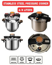 6L/8L stainless steel pressure cooker