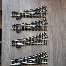 Hornby R612 Left Hand Points 4 Off Used All Fully Functional.  Auction Nr33