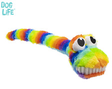 DOG LIFE CUDDLY CATERPILLAR LARGE 70CM SOFT PLUSH DOG PUPPY PLAY TOY W/SQUEAK