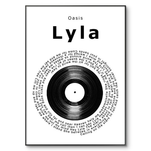 Oasis poster lyla vinyl - poster,,