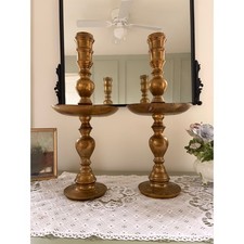 Pair of Vintage Brass Floor