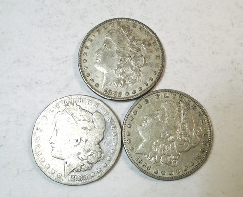 Morgan silver dollars lot - dollars, -lot