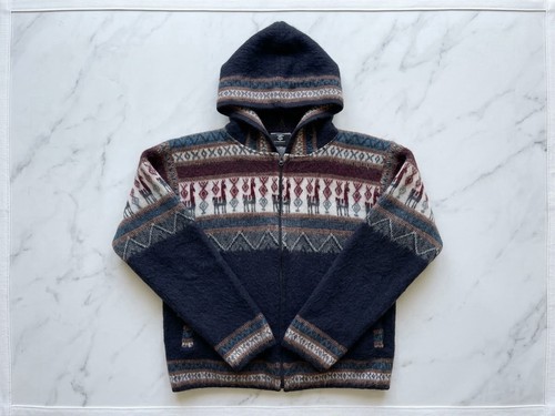 Peruvian wool alpaca hooded - peruvian,